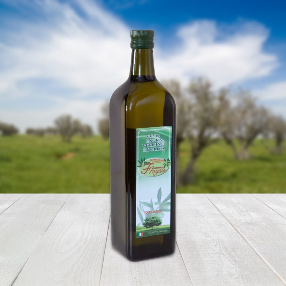 bottiglia 1 lt olio extra vergine di oliva monocultivar